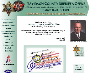 Sample of home page from DCSO site as managed by ServiceWebs.